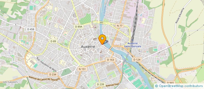 localisation de l'entreprise SCULPT COIFFURE à AUXERRE