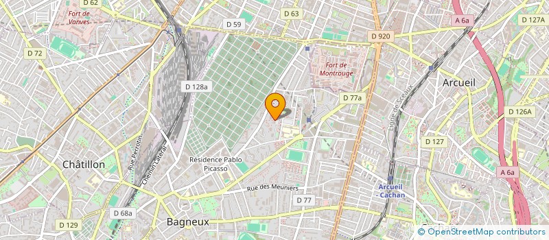 localisation de l'entreprise SCULPTRUCS & CIE à BAGNEUX