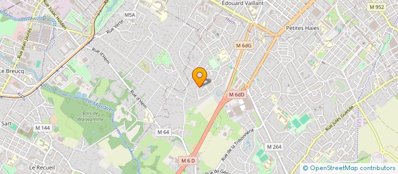 localisation de l'entreprise SCUP IMMO1  HEM