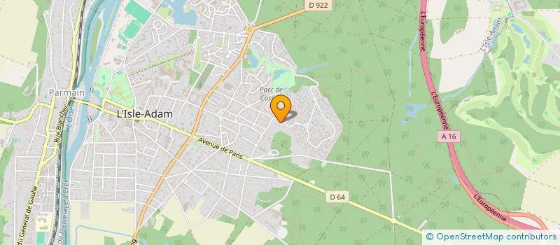 localisation de l'entreprise SCUTARU  ISLE ADAM