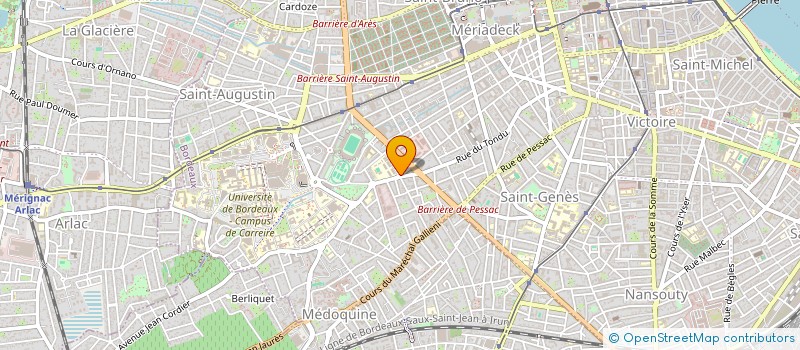 localisation de l'entreprise SCV ASSURANCES ENTREPRISES  BORDEAUX