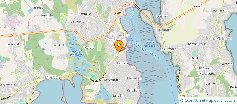 localisation de l'entreprise SCV CRACH KERPUNCE  LA TRINITE-SUR-MER