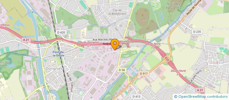 localisation de l'entreprise SCV STRATEGIE ET CREATION DE VALEUR à DOUAI