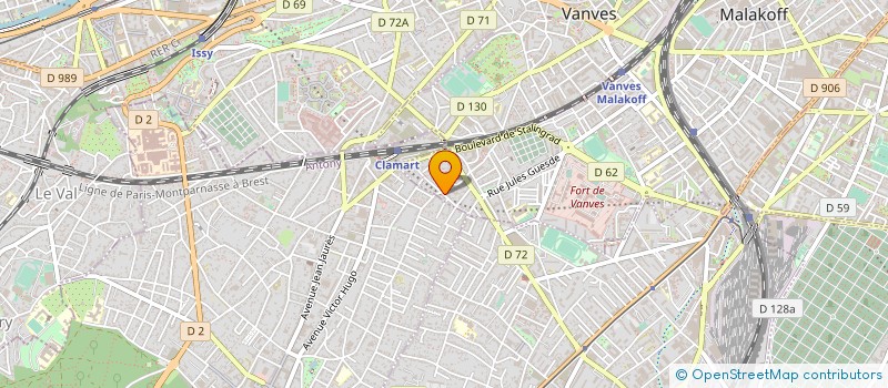 localisation de l'entreprise SCVE INFRA à MALAKOFF