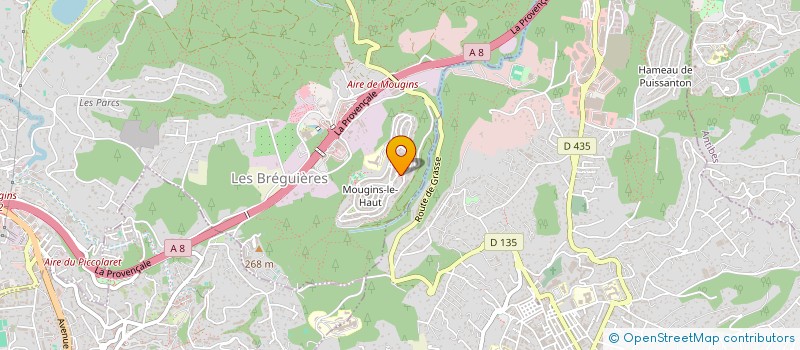 localisation de l'entreprise SCVL DIFFUSION à MOUGINS