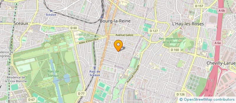 localisation de l'entreprise SCX à BOURG-LA-REINE