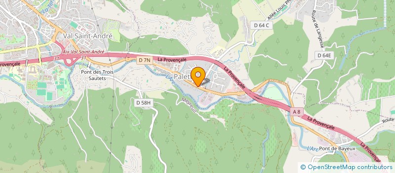 localisation de l'entreprise SCXI  LE THOLONET