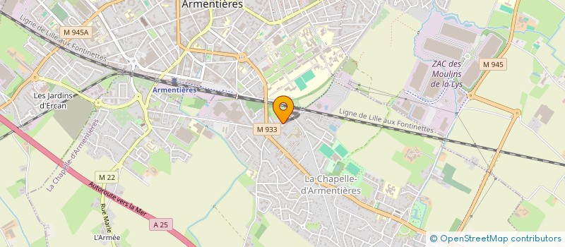 localisation de l'entreprise SCXRACING  LA CHAPELLE-D'ARMENTIERES