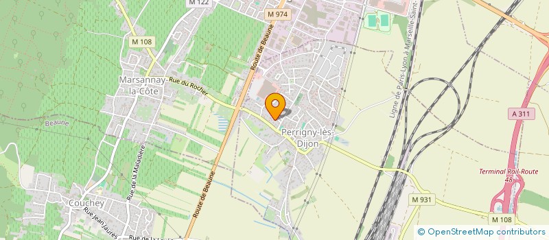 localisation de l'entreprise SCY JOSYVES  PERRIGNY-LES-DIJON