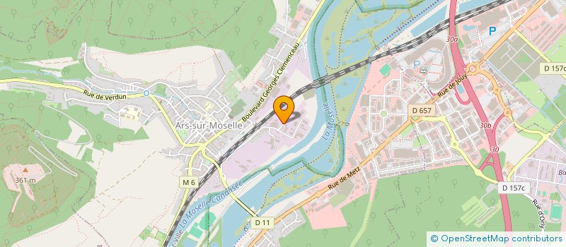 localisation de l'entreprise SCY LS à ARS-SUR-MOSELLE