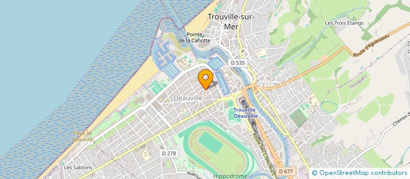 localisation de l'entreprise SCYB HOLDING  DEAUVILLE