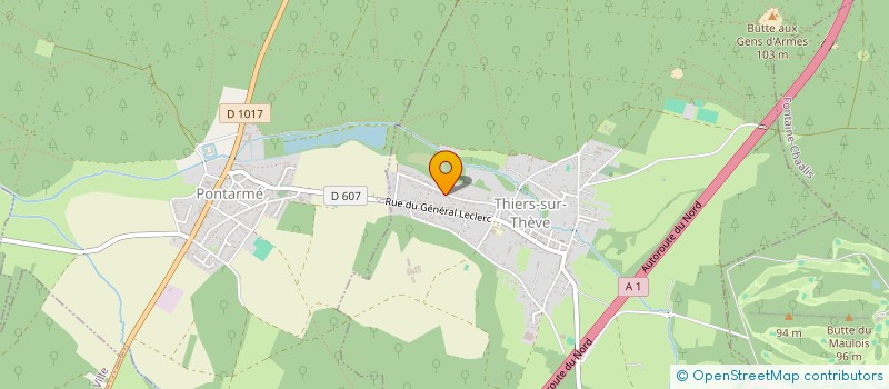 localisation de l'entreprise SD 2 à THIERS-SUR-THEVE