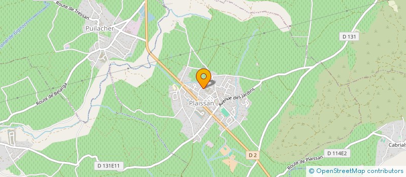 localisation de l'entreprise SD  PLAISSAN