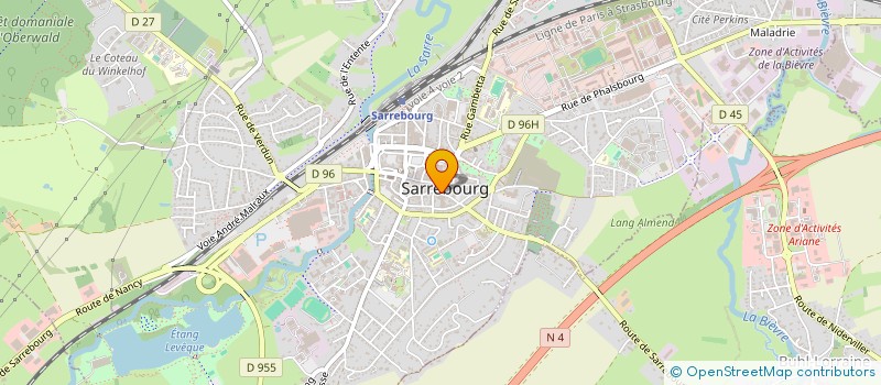localisation de l'entreprise SD à SARREBOURG