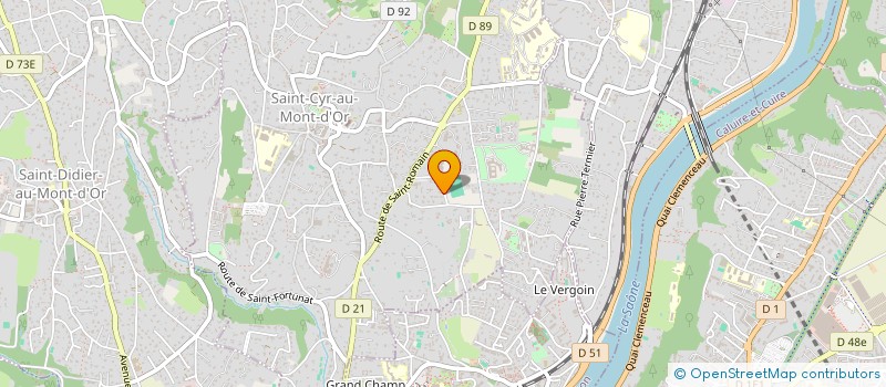 localisation de l'entreprise SD 9515  SAINT CYR AU MONT D OR