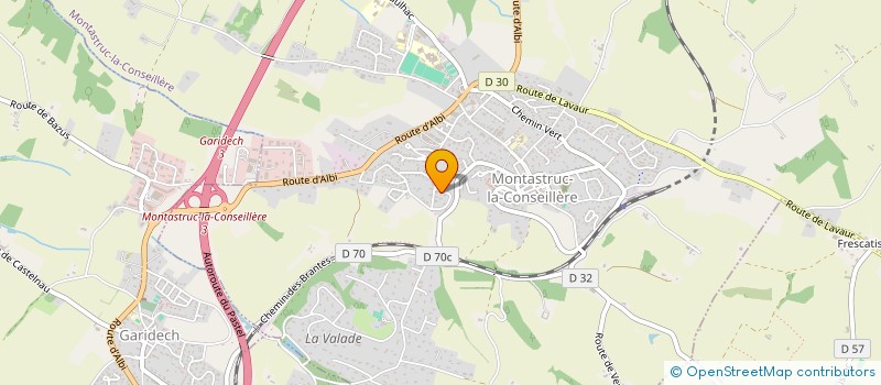 localisation de l'entreprise SD ASSIST  MONTASTRUC LA CONSEILLERE