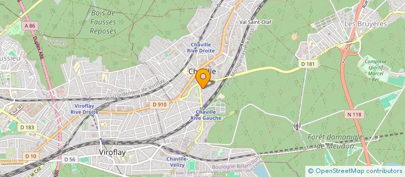 localisation de l'entreprise SD & ASSOCIES à CHAVILLE