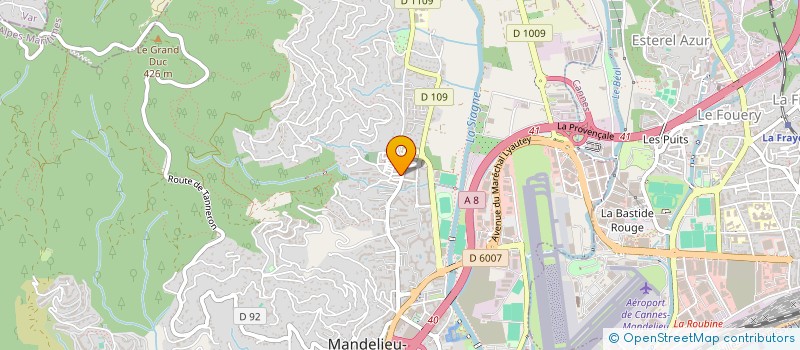 localisation de l'entreprise SD AUTOMOBILE  MANDELIEU-LA-NAPOULE