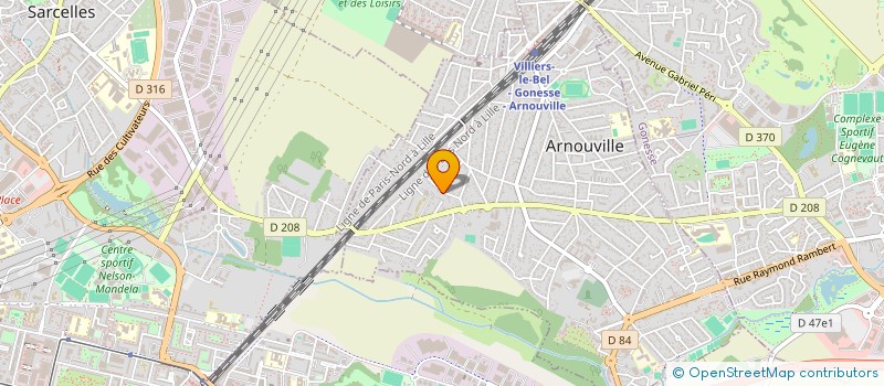 localisation de l'entreprise SD AUTOS 95  ARNOUVILLE