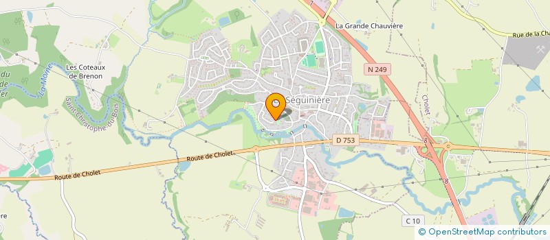 localisation de l'entreprise SD BATI-PRO  LA SEGUINIERE