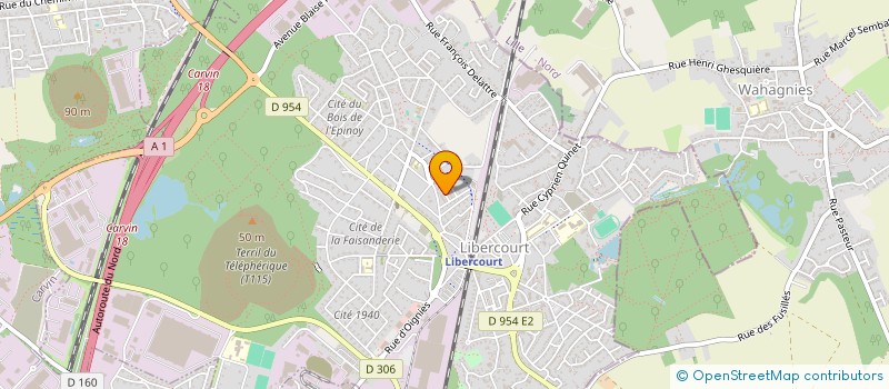 localisation de l'entreprise SD BATIMENT  LIBERCOURT