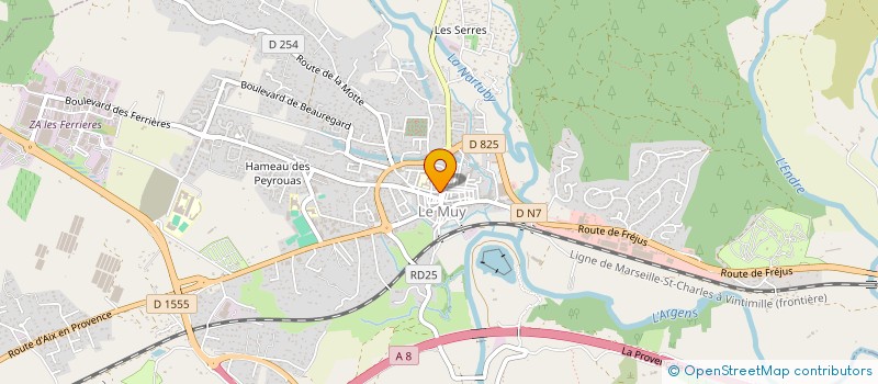 localisation de l'entreprise SD BATIMENT à LE MUY