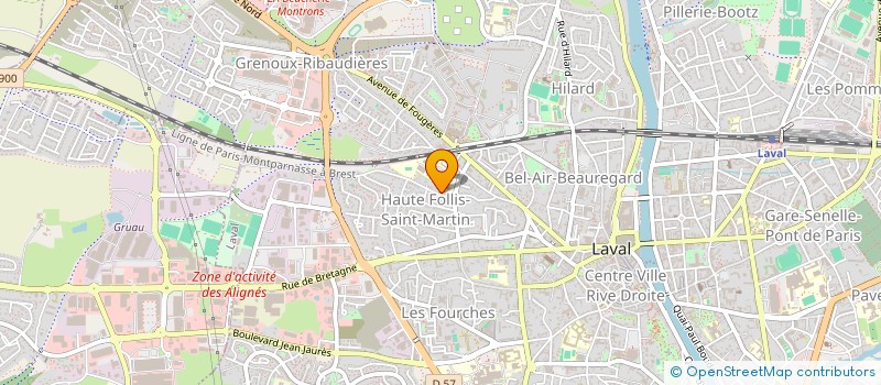 localisation de l'entreprise SD BATIMENT à LAVAL