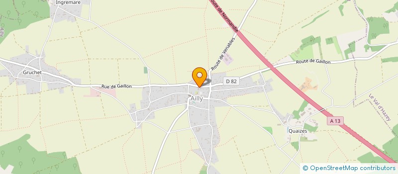 localisation de l'entreprise SD CHARPENTE & BOIS  AILLY