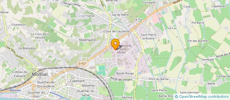 localisation de l'entreprise SD CLOTURES à MOISSAC
