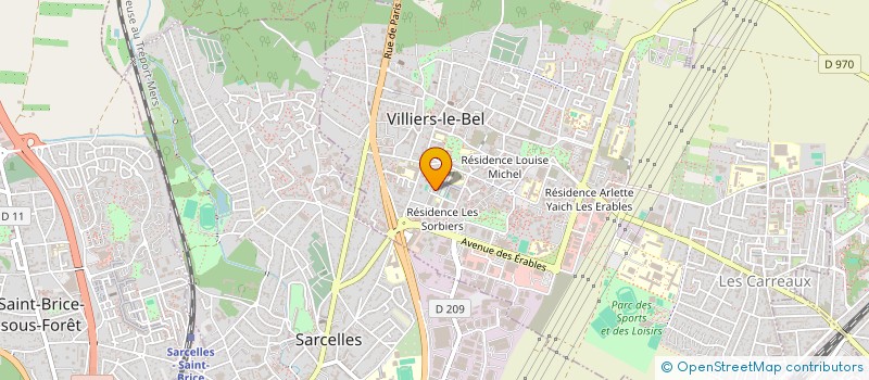 localisation de l'entreprise SD CONCEPT à VILLIERS-LE-BEL