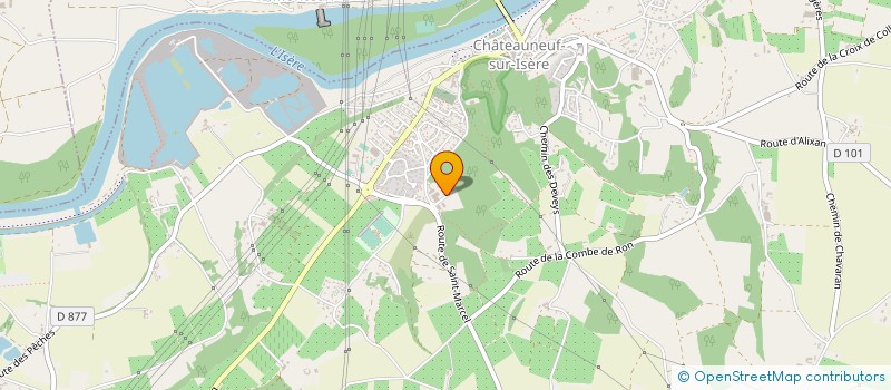 localisation de l'entreprise SD CONCEPT METALLERIE  CHATEAUNEUF-SUR-ISERE