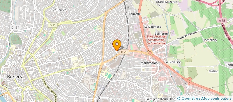 localisation de l'entreprise SD CONSTRUCTION à BEZIERS