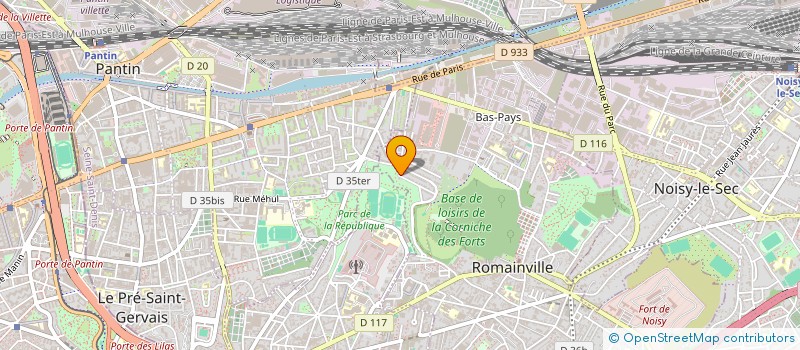 localisation de l'entreprise SD CONSULTING à ROMAINVILLE