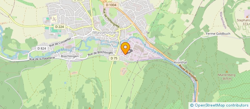 localisation de l'entreprise SD COUVERTURE à WASSELONNE