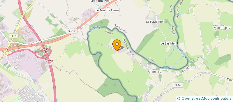 localisation de l'entreprise SD CREATION à ALENCON