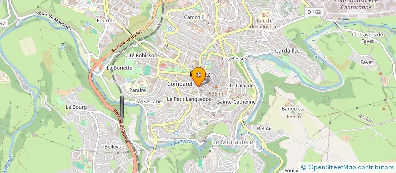 localisation de l'entreprise SD DELAGNES - SOUNILLAC SOLUTIONS IMMOBILIERES à RODEZ