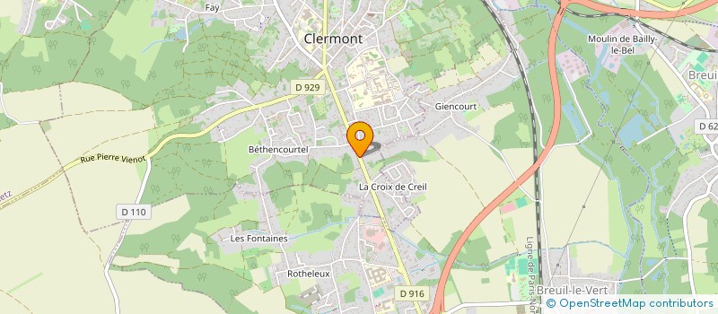 localisation de l'entreprise SD DELEGRANGE à CLERMONT