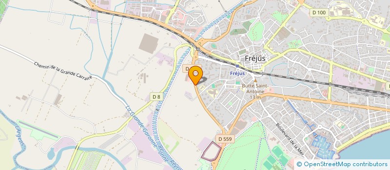 localisation de l'entreprise SD DISTRIBUTION à FREJUS