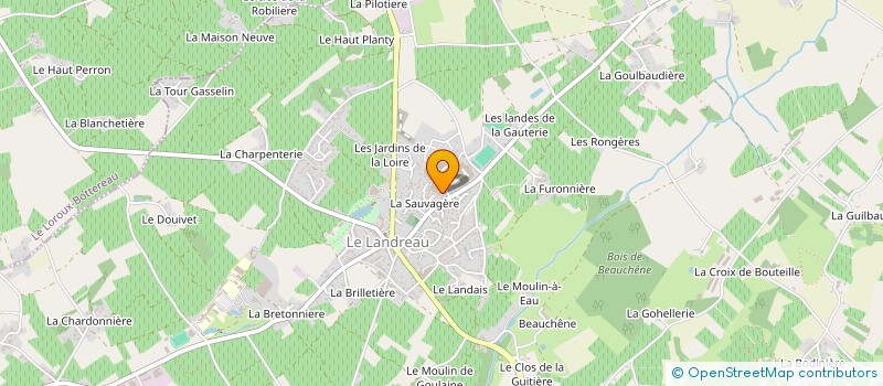 localisation de l'entreprise SD ENERGIES  LE LANDREAU