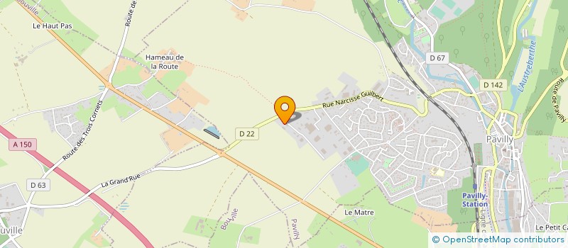 localisation de l'entreprise SD FERMETURE  PAVILLY