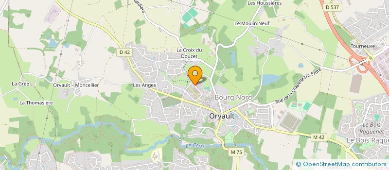 localisation de l'entreprise SD FORMATION à ORVAULT