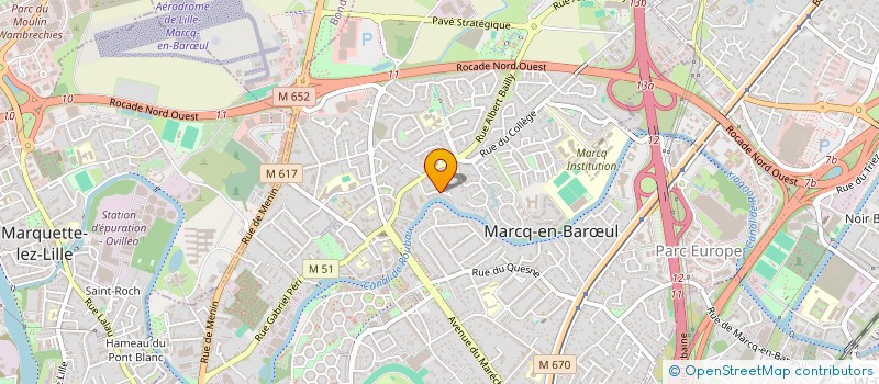localisation de l'entreprise SD HOLDING à MARCQ-EN-BARŒUL