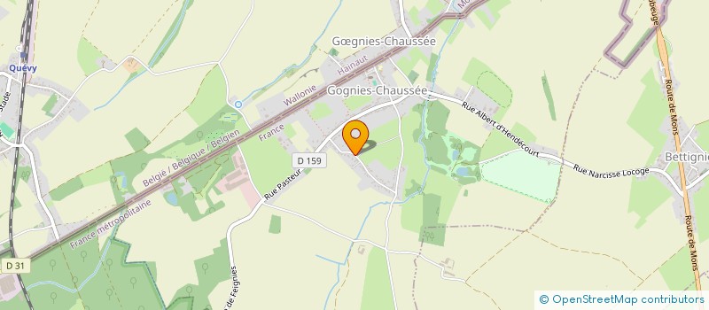 localisation de l'entreprise SD IMMO  GOGNIES-CHAUSSEE
