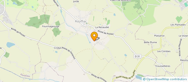 localisation de l'entreprise SD IMMOBILIER à ROUFFIAC