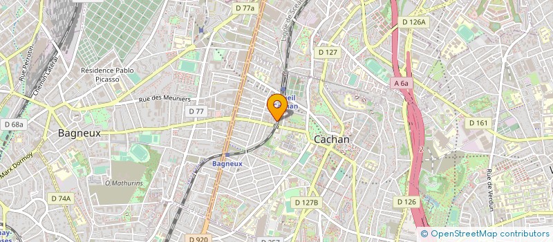 localisation de l'entreprise SD INFORMATIQUE ET RESEAUX  CACHAN