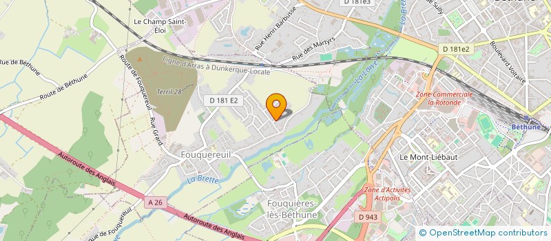 localisation de l'entreprise SD INVEST  FOUQUEREUIL