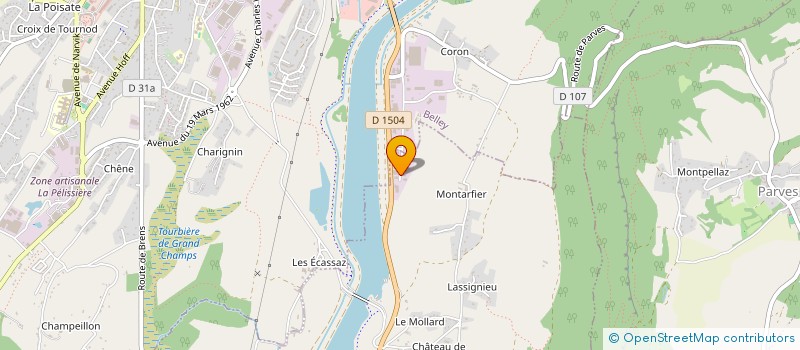 localisation de l'entreprise SD-MAT  VIRIGNIN