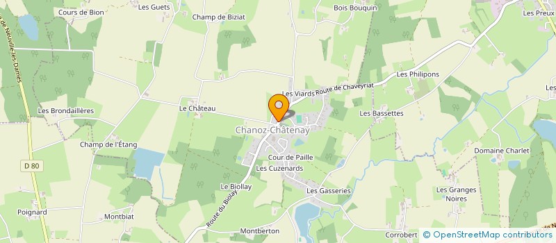 localisation de l'entreprise SD MENUISERIE à CHANOZ-CHATENAY