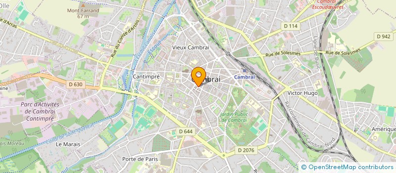 localisation de l'entreprise SD MODE à CAMBRAI