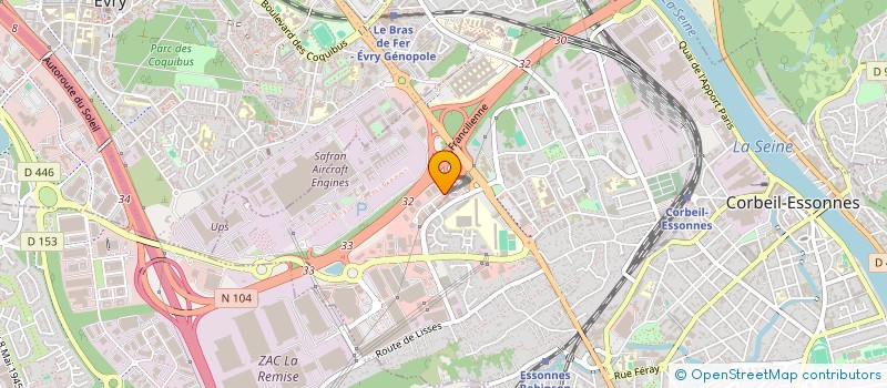 localisation de l'entreprise SD MOTORS à CORBEIL-ESSONNES